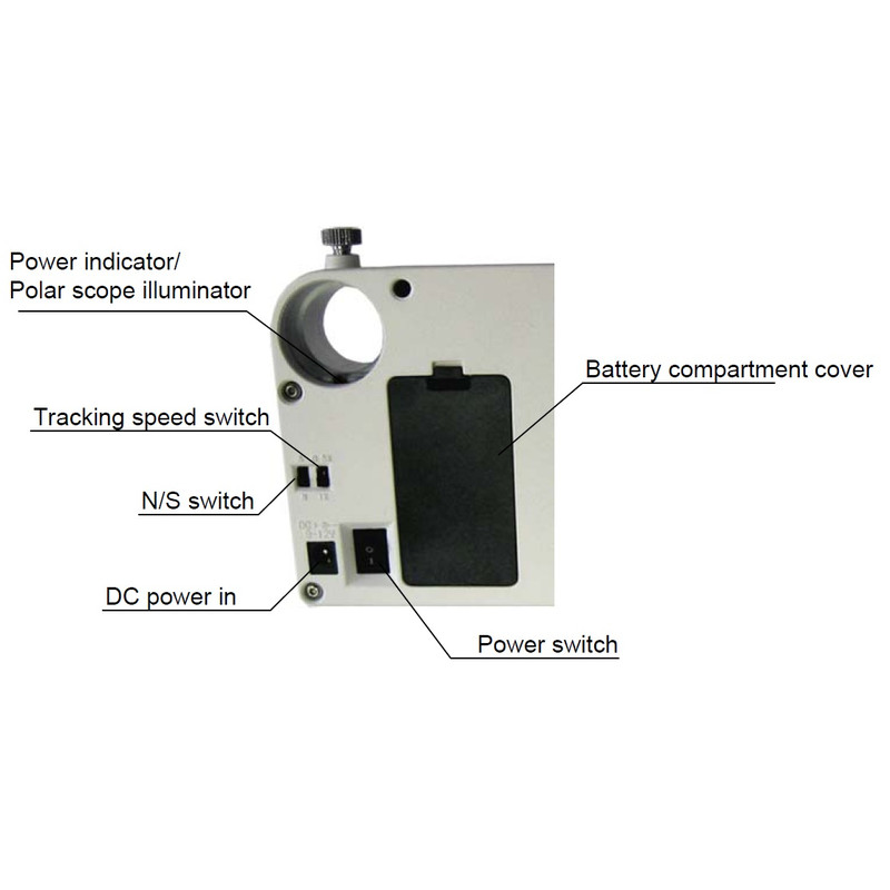 Monture iOptron SkyTracker - Dispositif de suivi pour l'astrophotographie, blanc