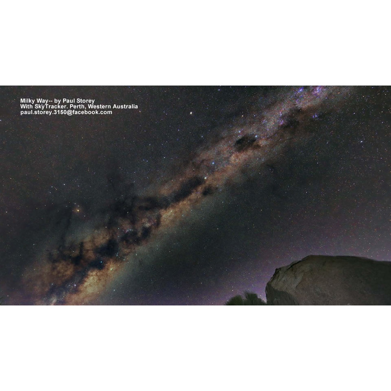 Monture iOptron SkyTracker - Dispositif de suivi pour l'astrophotographie, blanc