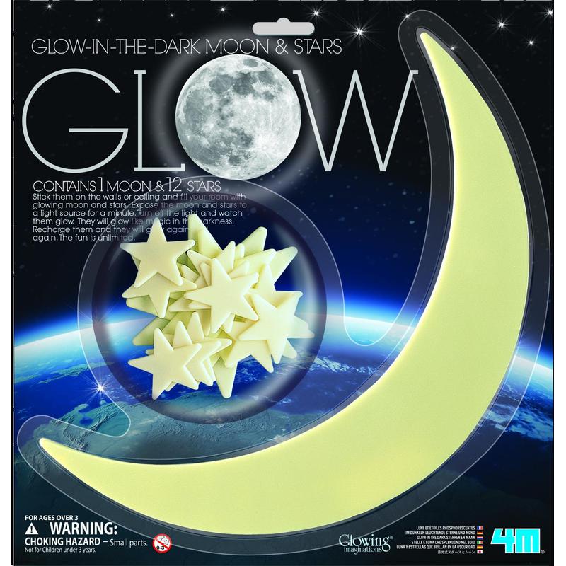 HCM Kinzel Lune et étoiles (grandes) Glow