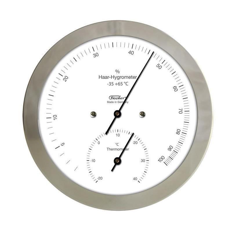 Station météo Eschenbach Hygromètre à cheveu naturel avec thermomètre 56622