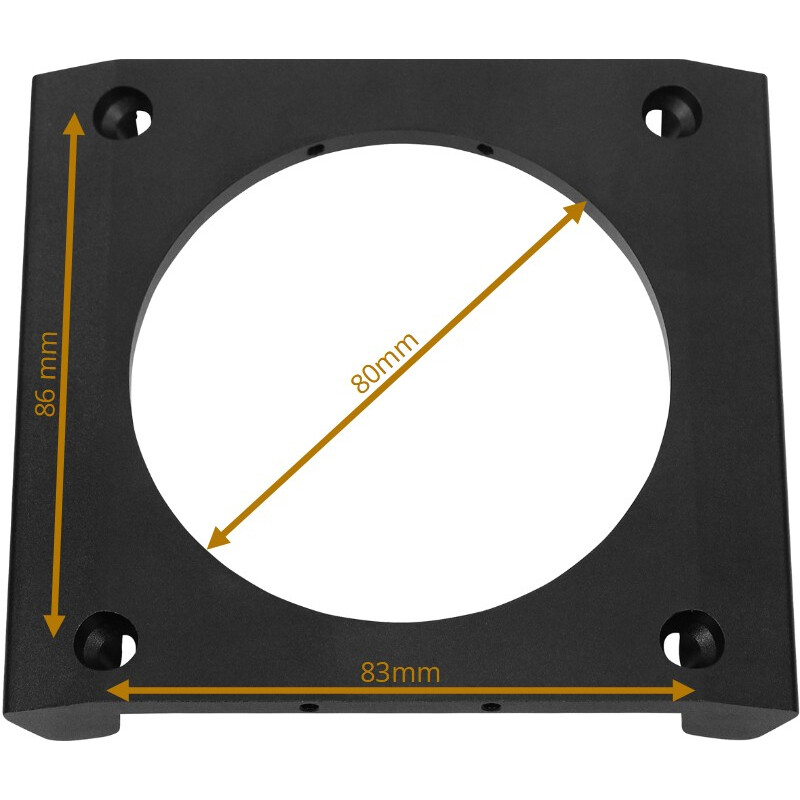 Omegon Adapter für 2'' Crayford Okularauszug auf Skywatcher Tubus