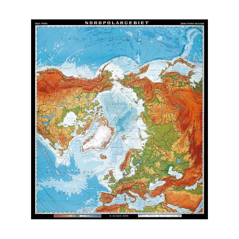 Klett-Perthes Verlag Regional-Karte Nordpolargebiet, physisch