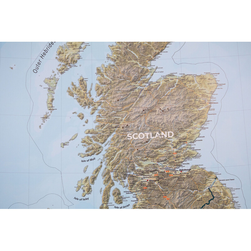 Carte géographique GeoMetro United Kingdom (100 x 140 cm)