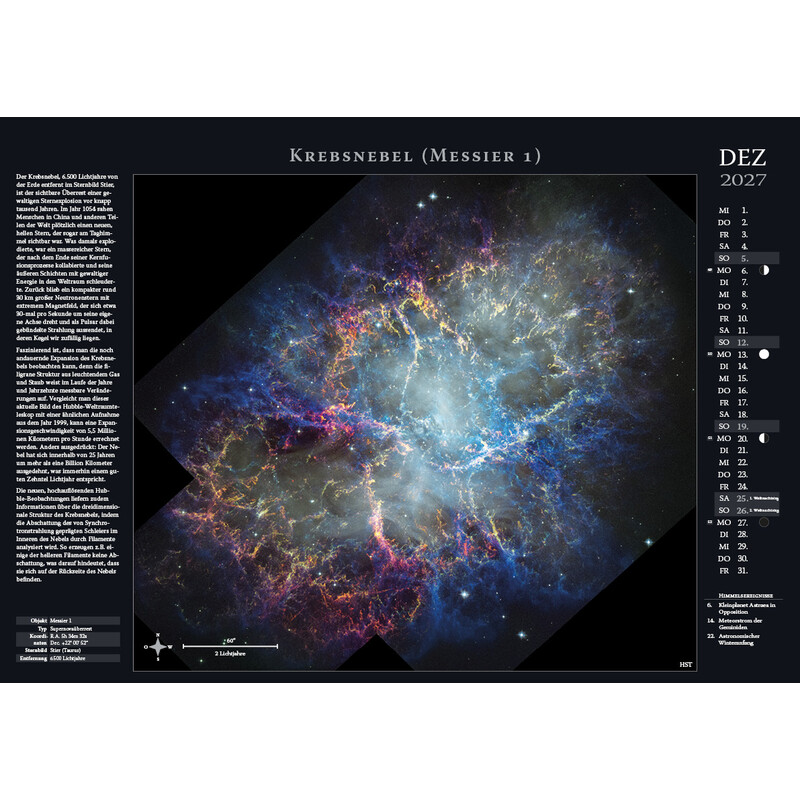 Astronomie-Verlag Weltraum-Kalender 2027