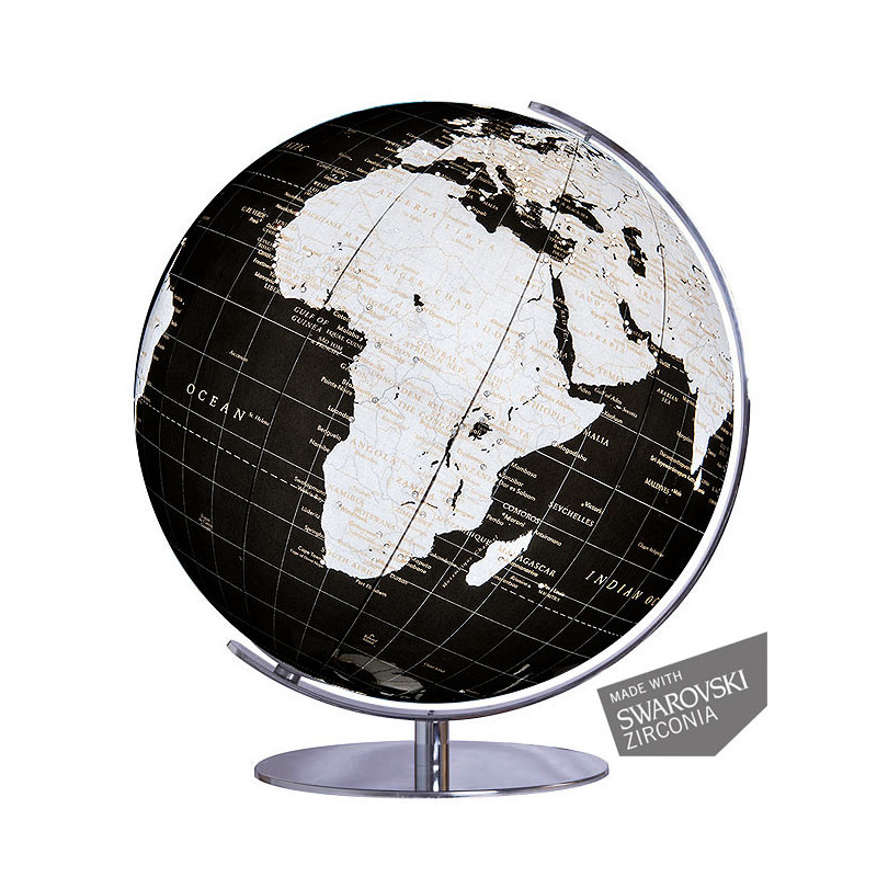 Columbus Globe terrestre Swarovski Zirconia Onyx 731485