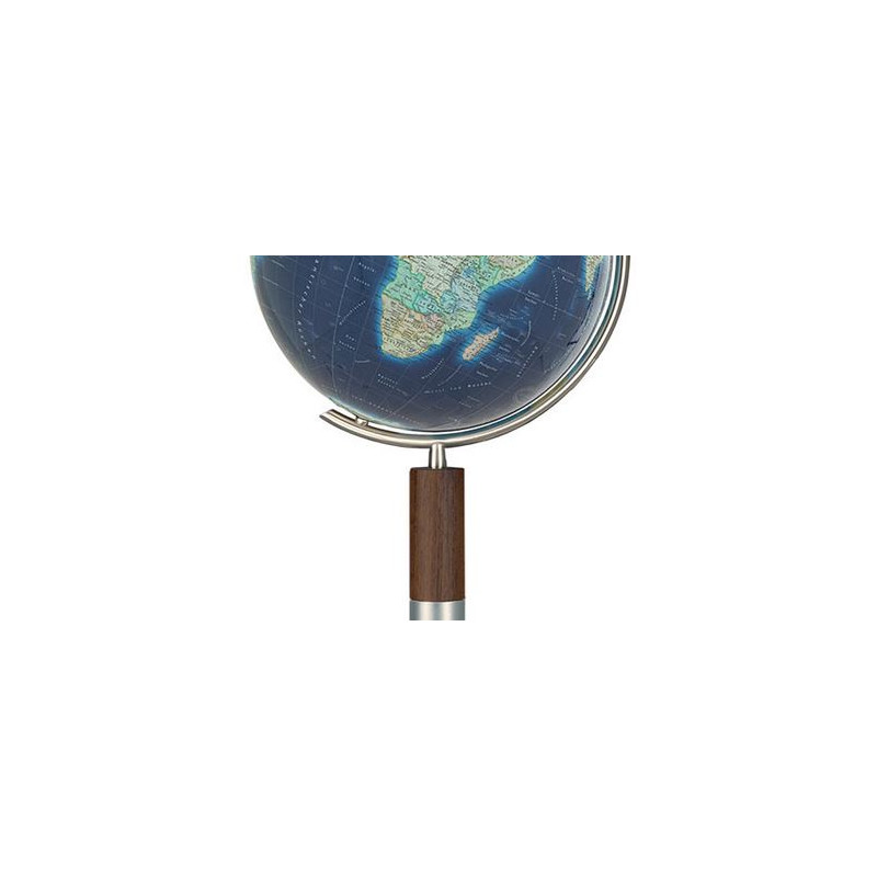 Globe sur pied Columbus Duo Azzurro Acier inoxydable/ Wenge 40cm