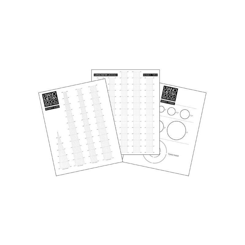 Willmann-Bell Atlas Acetate Overlays for Uranometria 2000.0