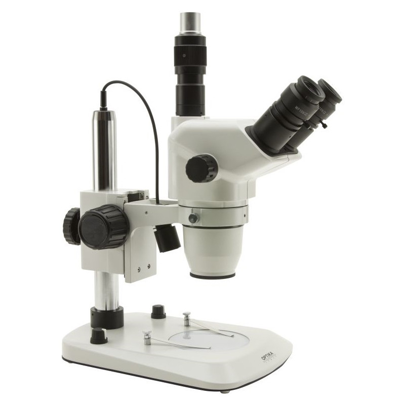 Optika Stéréomicroscope trinoculaire SZN-4 , zoom, 7x-45x, illuminateur LED