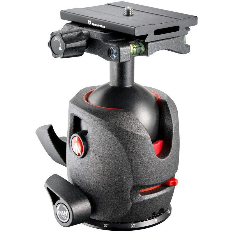 Rotule pour trépieds Manfrotto Tête rotative MH055M0-Q6 avec platine à dégagement rapide Arca-Swiss