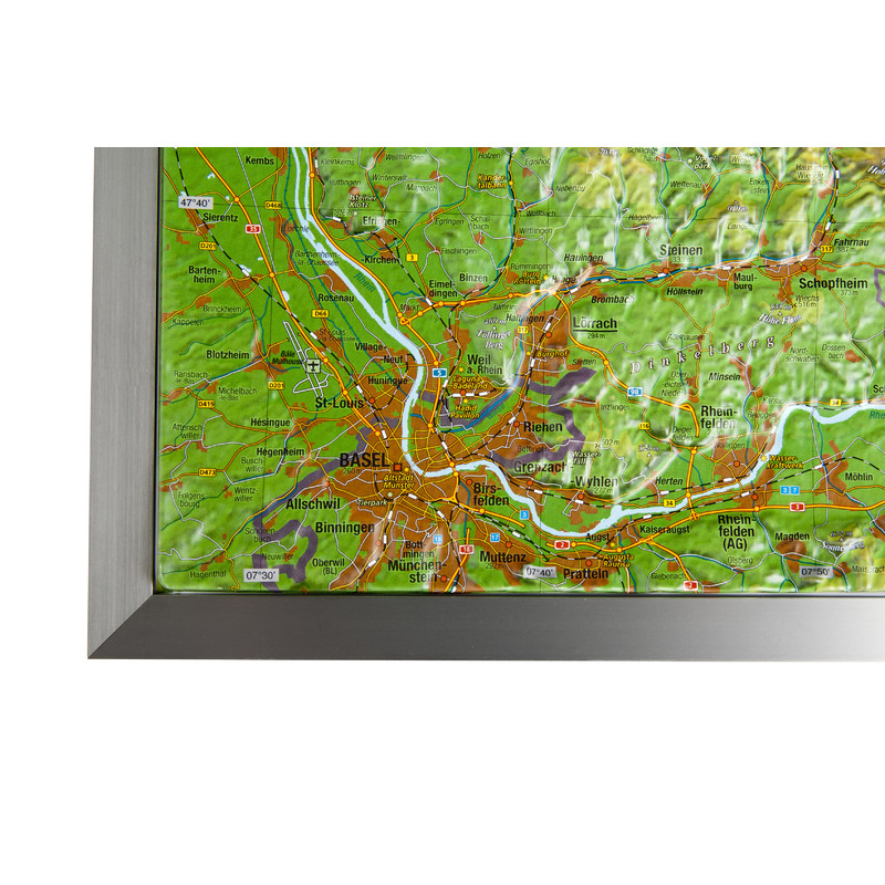 Carte régionale Georelief Forêt Noire