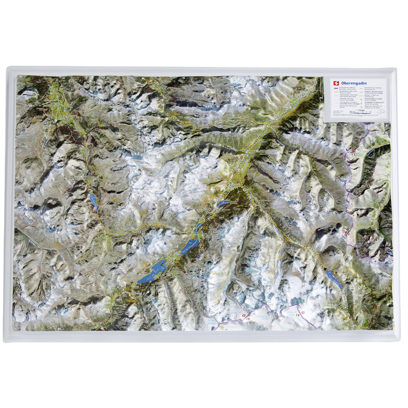 Carte régionale Georelief Oberengadin