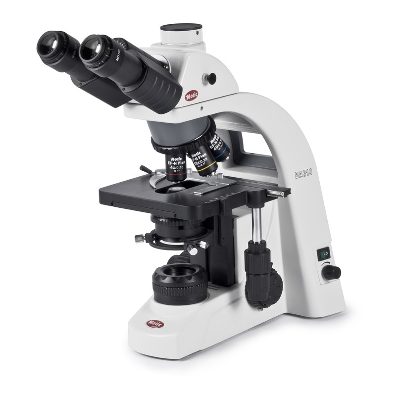 Motic Microscope trinoculaire BA310, lampe halogène