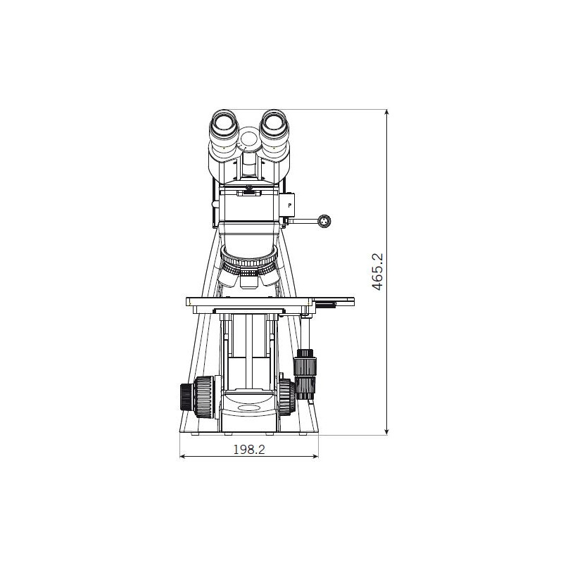Motic Microscope trinoculaire BA310 MET-T, (3 "x2") (plan de travail: 76,2mmx50,8mm)