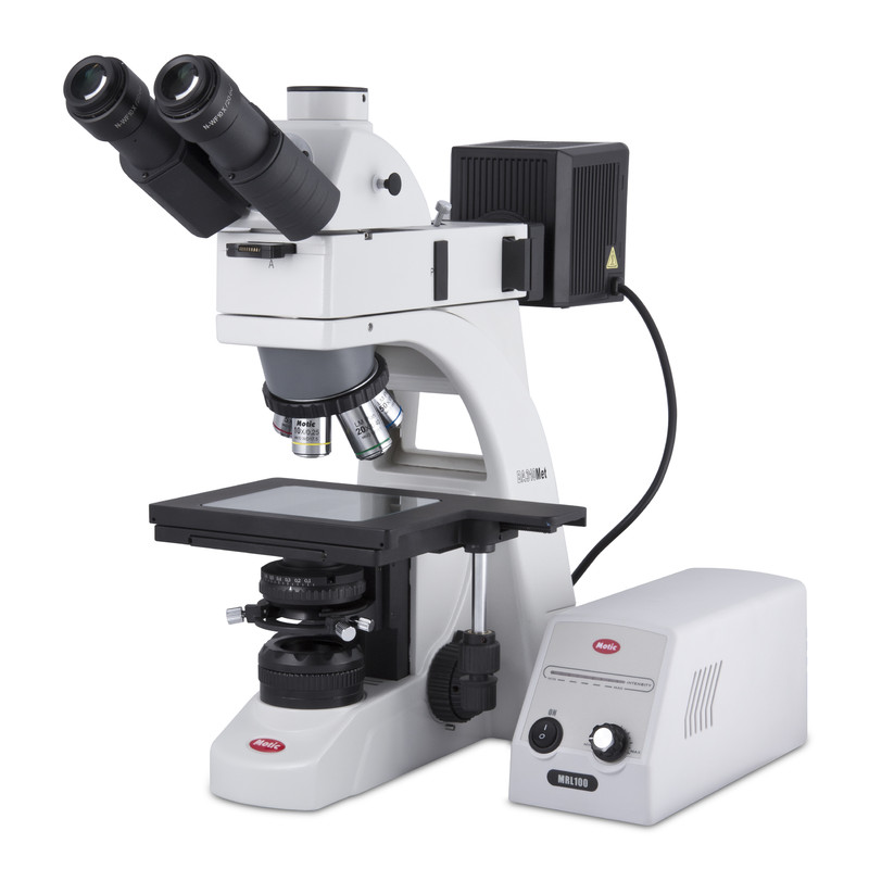 Motic Microscope trinoculaire BA310 MET-T, (3 "x2") (plan de travail: 76,2mmx50,8mm)