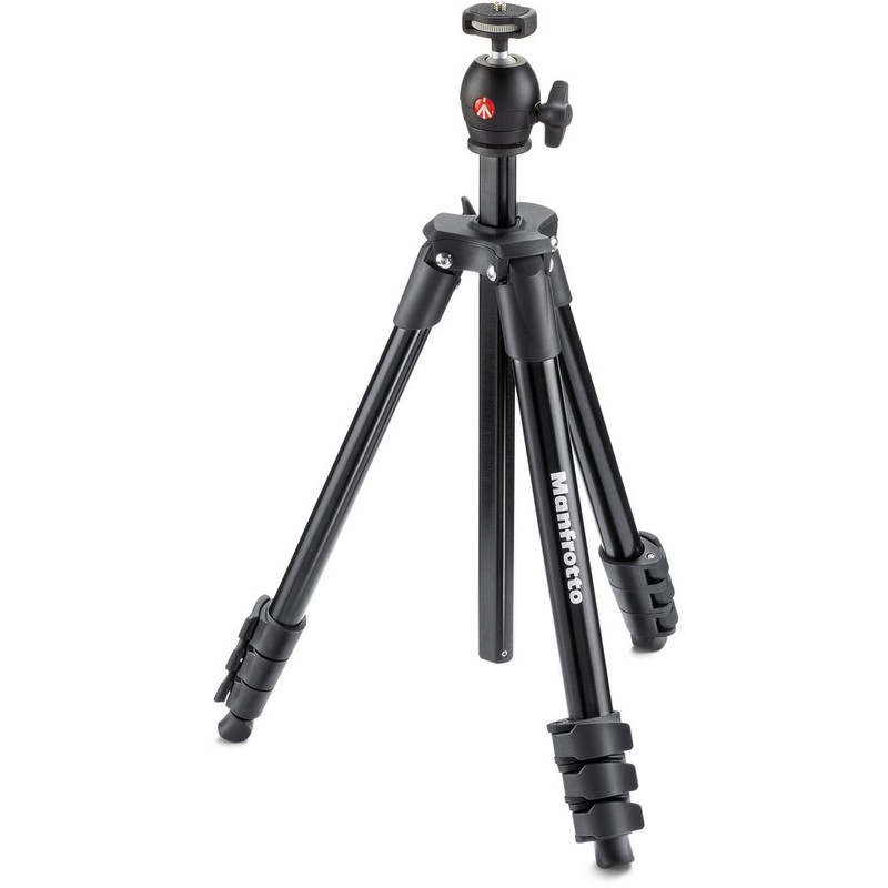 Manfrotto Aluminium-Dreibeinstativ Compact Light schwarz