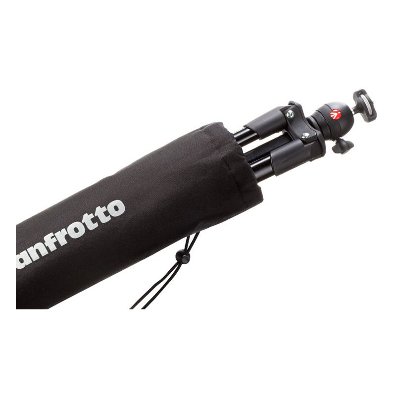 Trépied en aluminium Manfrotto Kit statif tripode photo Compact Light, noir