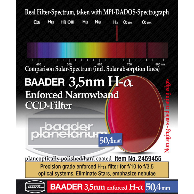 Baader Ultra-Narrowband 3.5nm H-alpha CCD-Filter 50,4mm