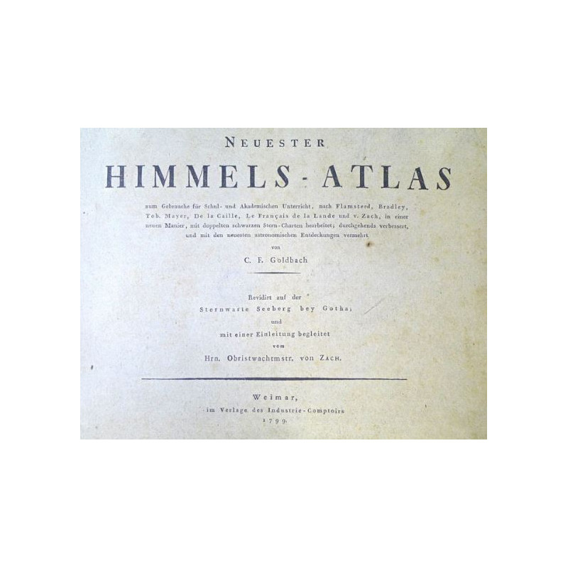 Albireo Dernier Atlas du ciel de 1799