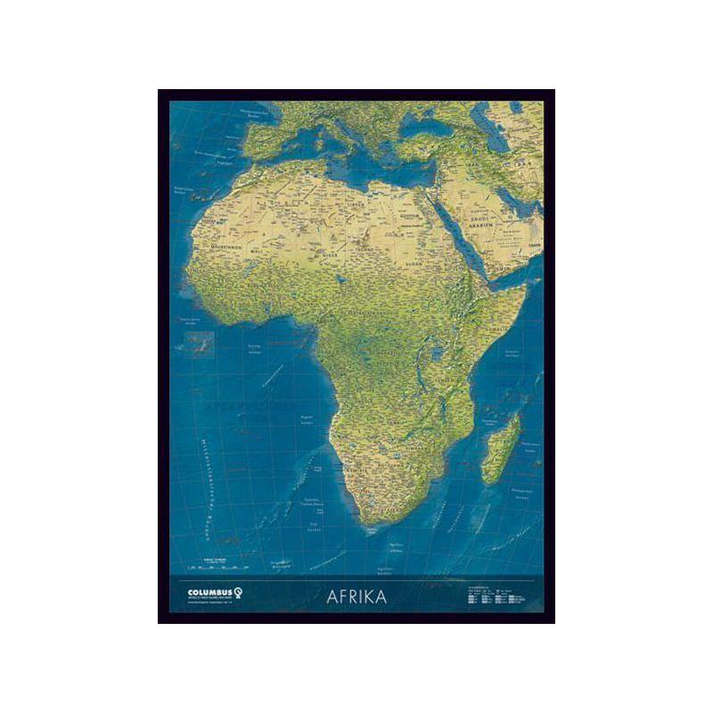 Columbus Kontinentkarte Afrika