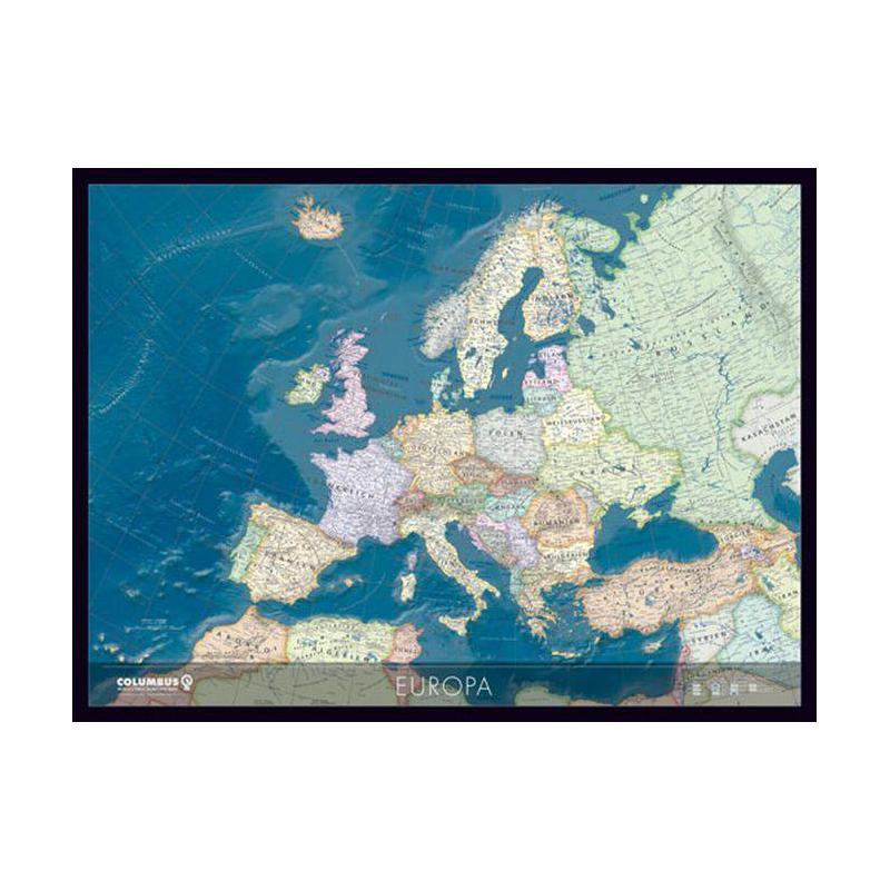 Carte des continents Columbus Europe