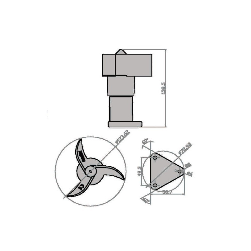 Lunatico Anemometer mit integrierter Heizung