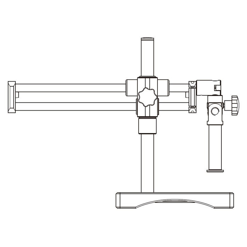 Motic Grand bras horizontal pour statif, colonne Ø 32mm, avec embase