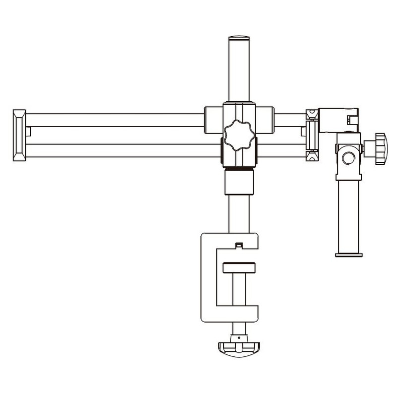 Motic Grand statif à bras horizontal, colonne Ø 32mm