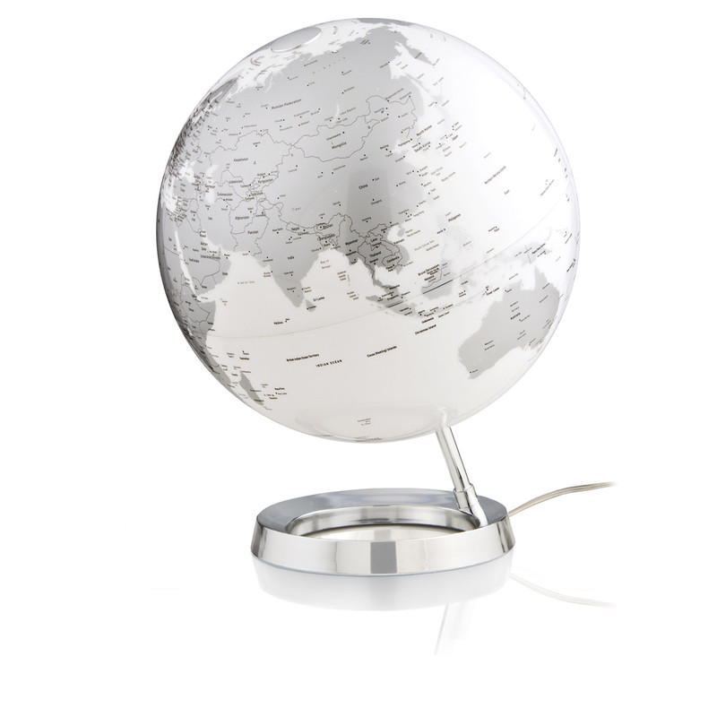 Räthgloben Globe lumineux 1917, couleur chromée 30cm