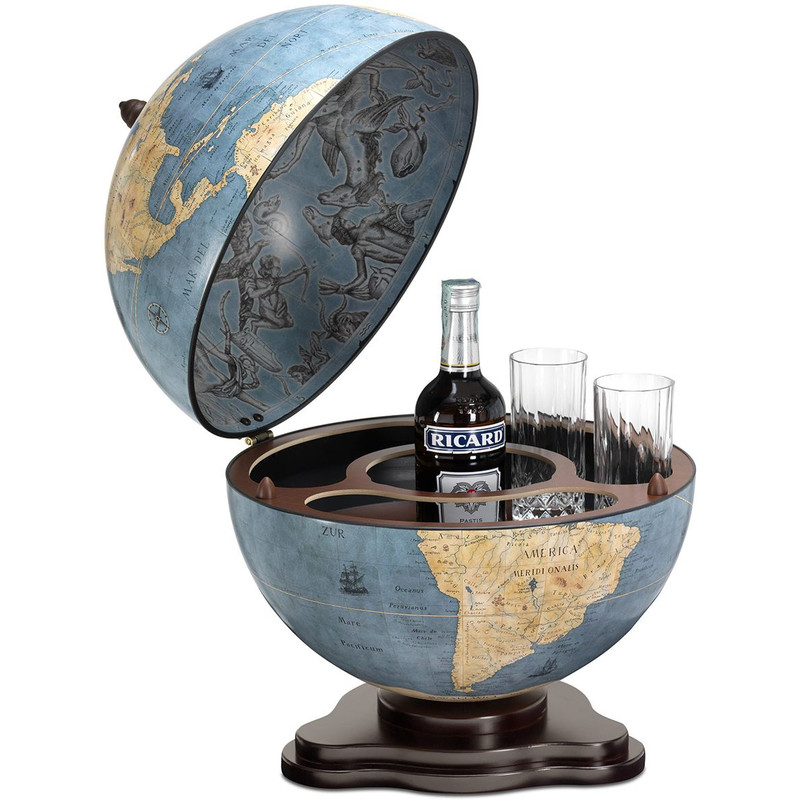Globe de bar Zoffoli living Galileo Blue Dust 40cm