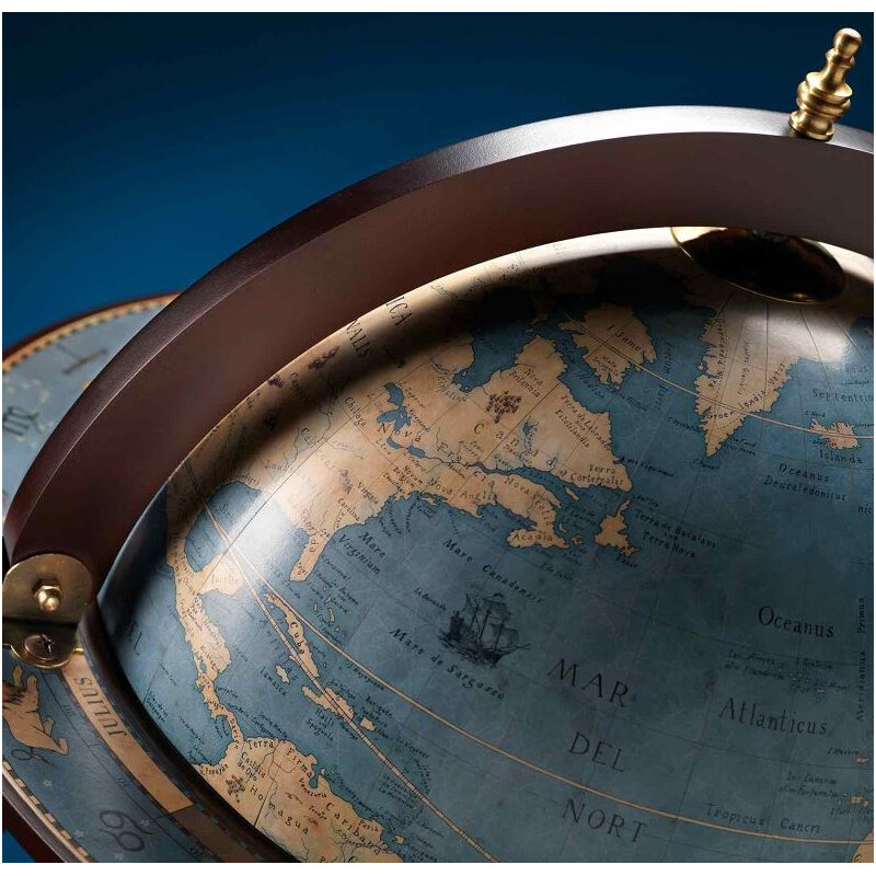 Globe sur pied Zoffoli Da Vinci Blu Dust 40cm