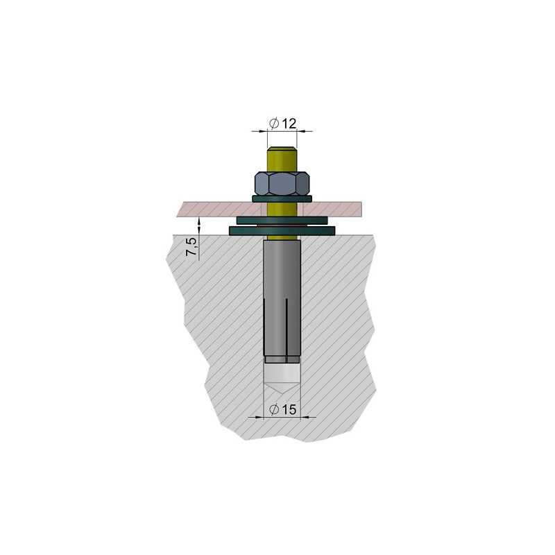 euro EMC Kit d'ancrage 1 pour la colonne d'observation P300