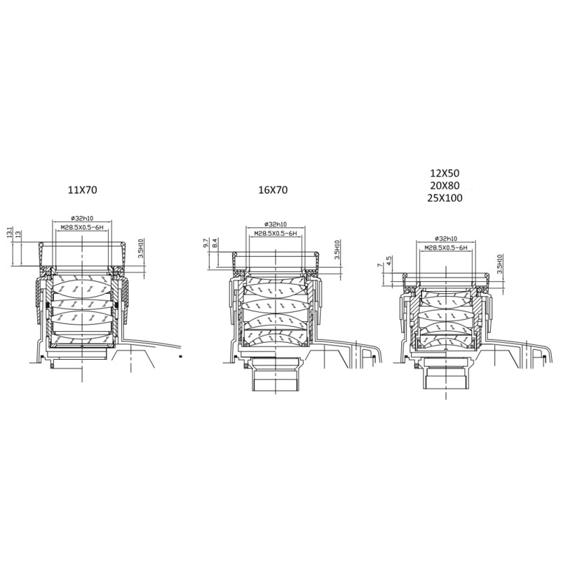 Jumelles Omegon Argus 12x50