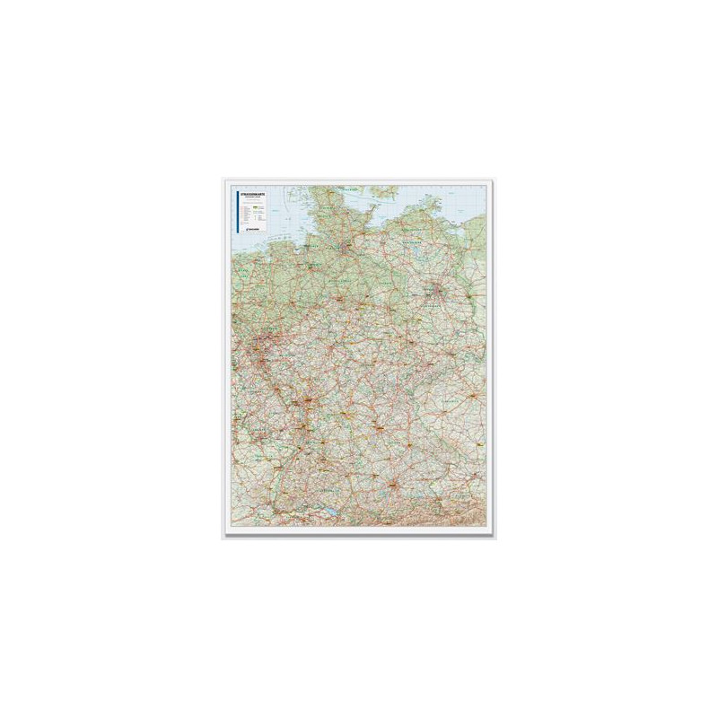 Bacher Verlag Carte routière Allemagne 1:500.000 laminée