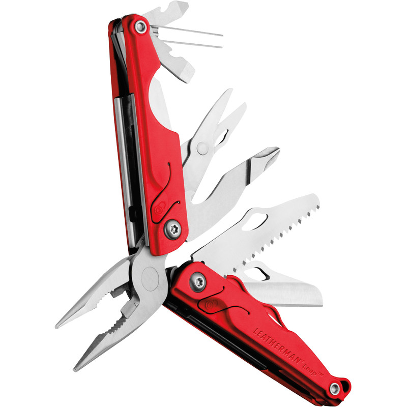 Multi-tool Leatherman Kinder-Multitool LEAP rot