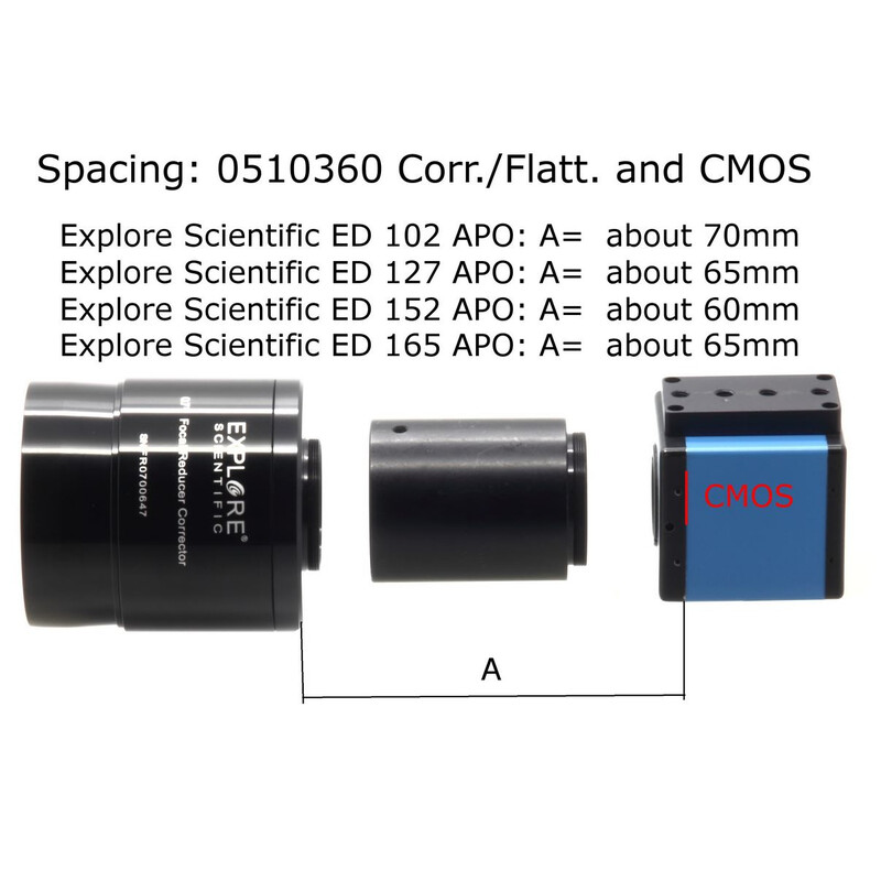 Explore Scientific Flattener/Reducer 3" 0,7x