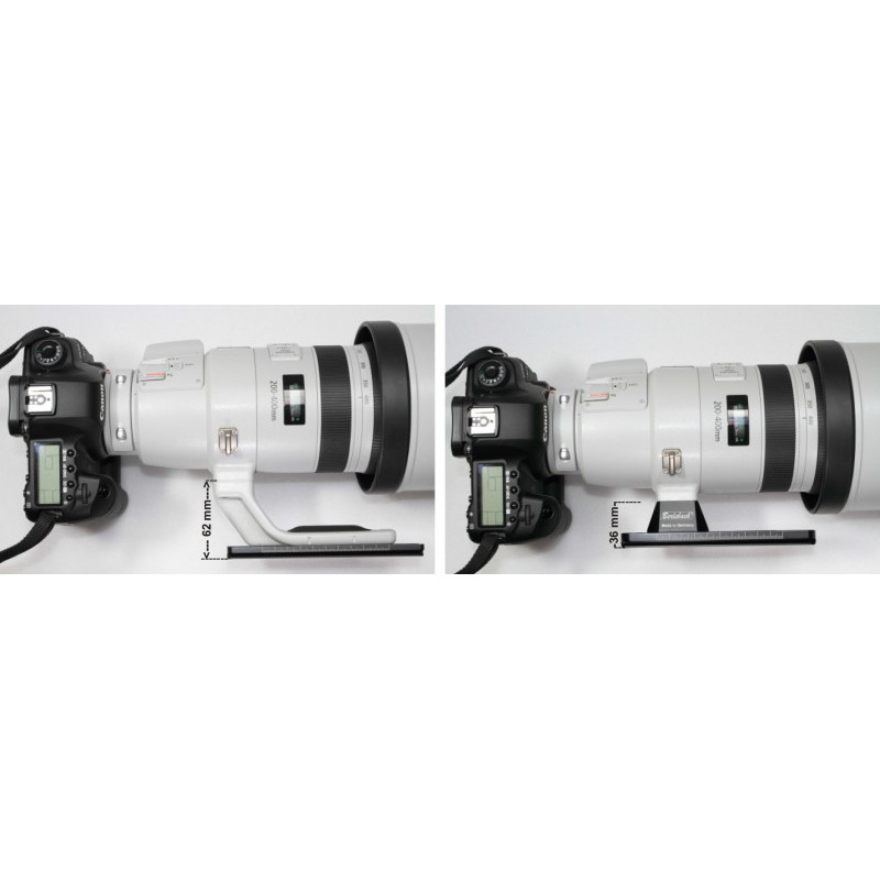 Berlebach Kamerahalterung Adapter für Canon-Teleobjektive