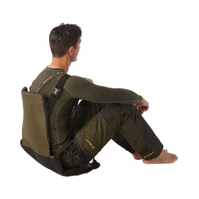 Stealth Gear Sitzkissen mit Rückenlehne faltbar grün