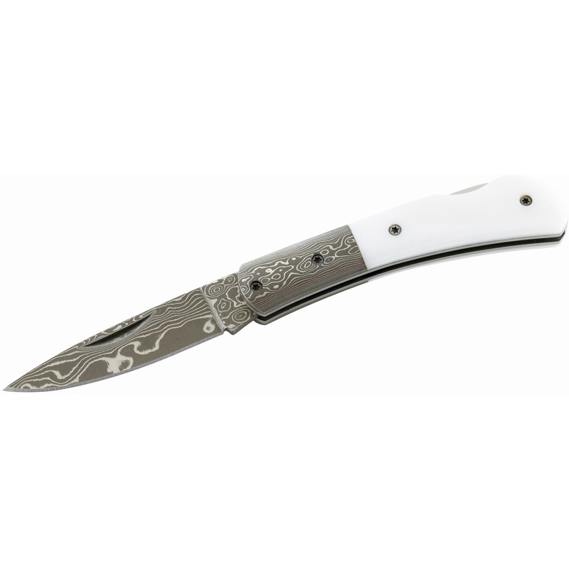 Herbertz Damaszener Taschenmesser, Süßwassermuschel-Griff, Nr. 211009