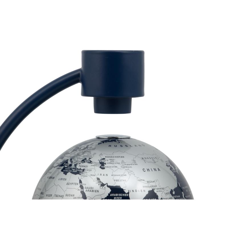 Stellanova Globe en lévitation bleu métallisé 10cm