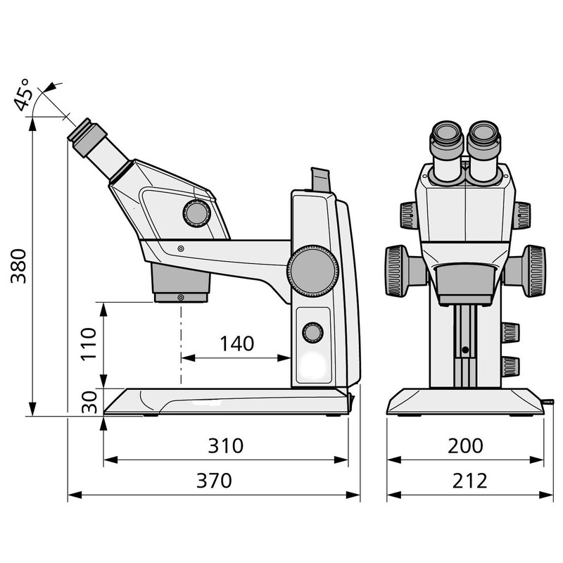 Microscope stéréo zoom ZEISS Stemi 305, MAT, bino, ESD, Greenough, w.d.110mm, 10x,23, 0.8x-4.0x