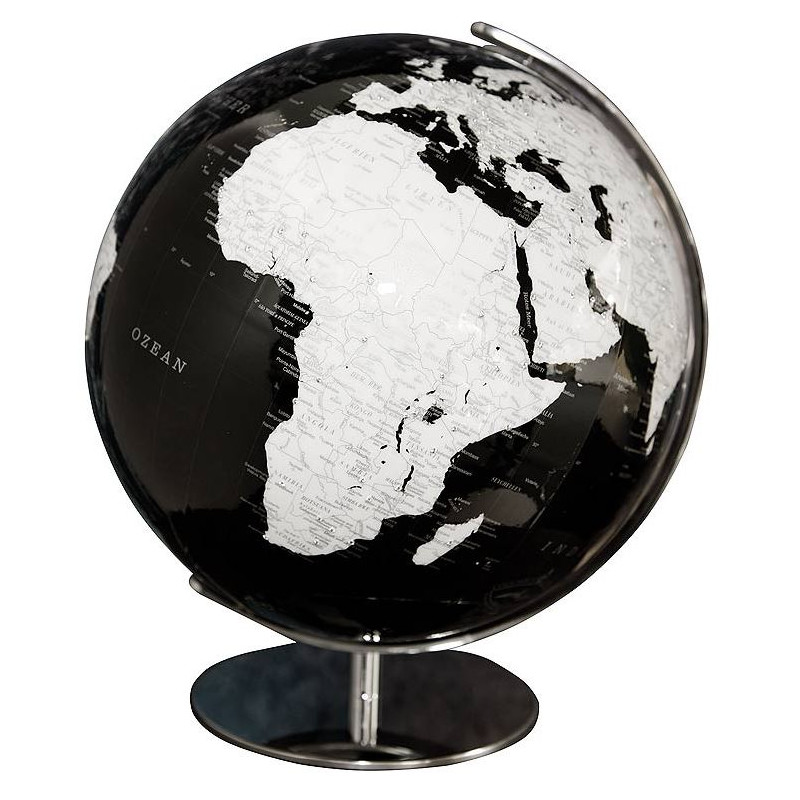 Columbus Globe Artline noir de 40 cm avec pierres précieuses Swarovski