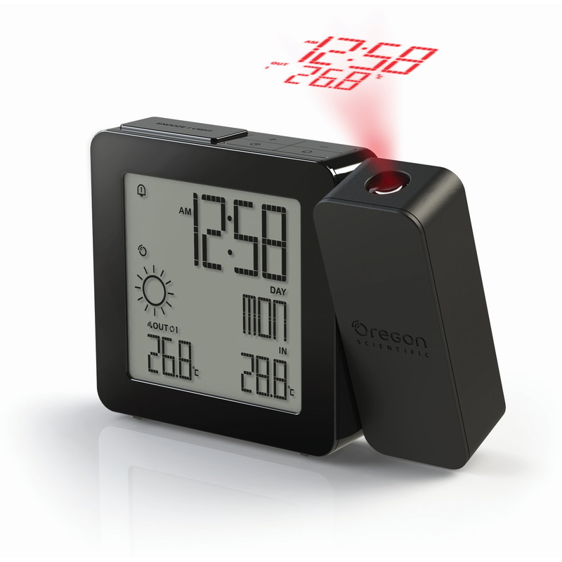 Oregon Scientific Wetterstation PROJI-Wetter-Funkuhr BAR 368P Black