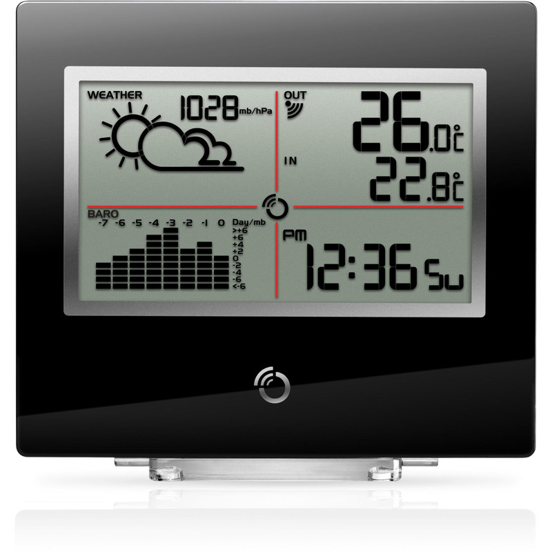 Oregon Scientific 7-Tage-Wetterstation BAR 801 schwarz