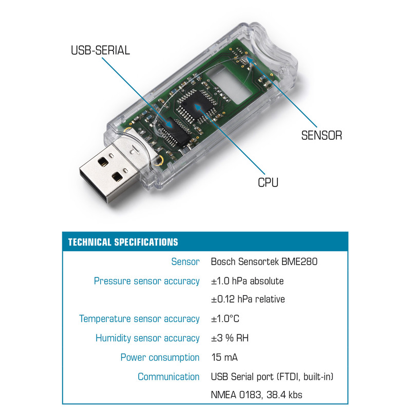 10 Micron Station météo USB BlueAstro