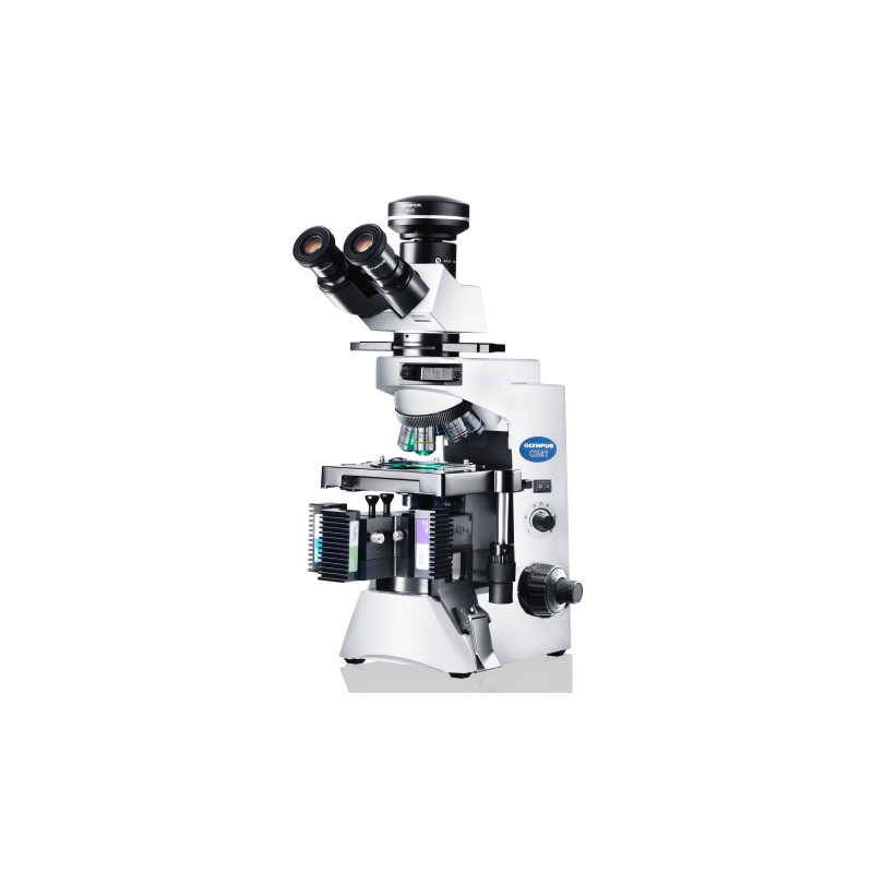 Microscope Evident Olympus CX41 cytologie, halogène, trino 40x, 100x, 400x