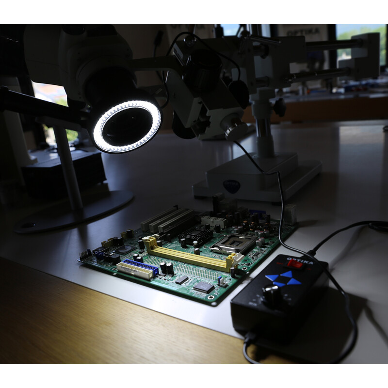 Optika Eclairage annulaire CL-16.1, LED à luminosité réglable