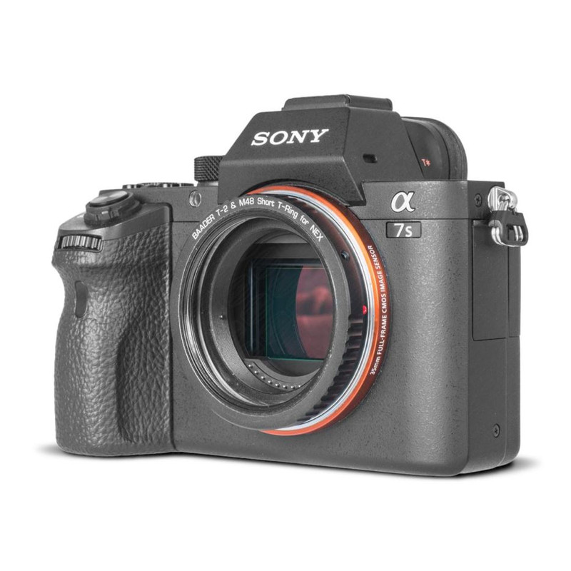 Baader Kamera-Adapter T-Ring für Sony E/NEX Bajonett mit D52/M48 und T2-Gewinde