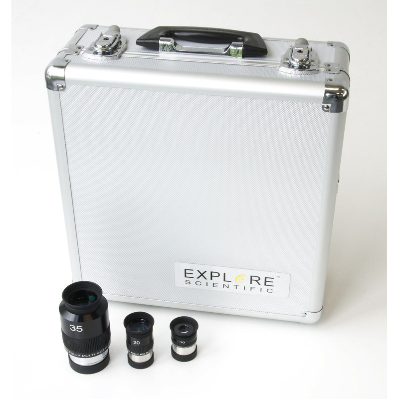 Explore Scientific Valise d'oculaires 70° 10mm, 20mm, 35mm