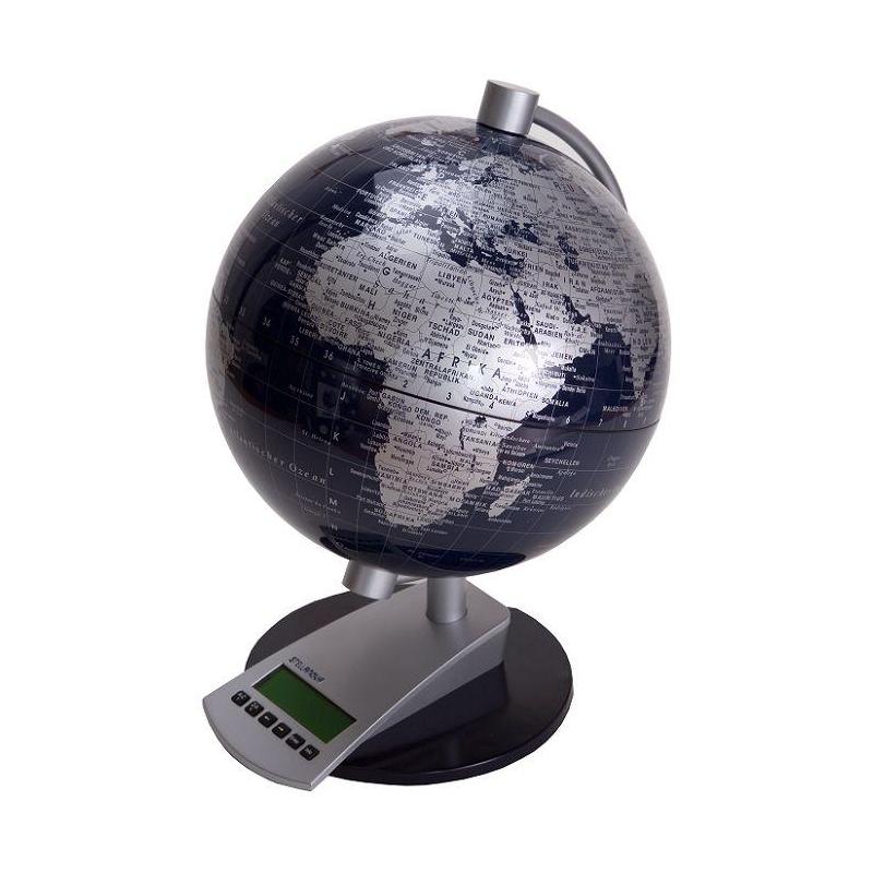 Stellanova Le temps du monde Globe noir 20cm (Allemand)