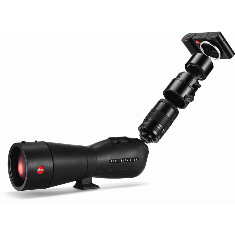 Leica Spektiv Digiscoping-Kit: APO-Televid 65 W + 25-50x WW + T-Body black + Digiscoping-Adapter